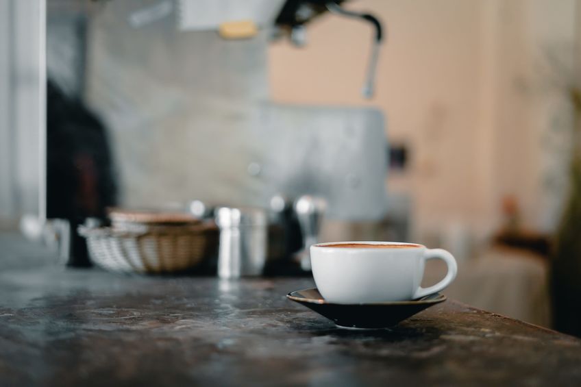 countertop at coffee shop