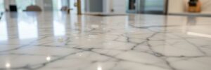 marble countertop in kitchen